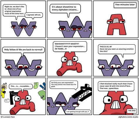 W's unseen face - Comic Studio