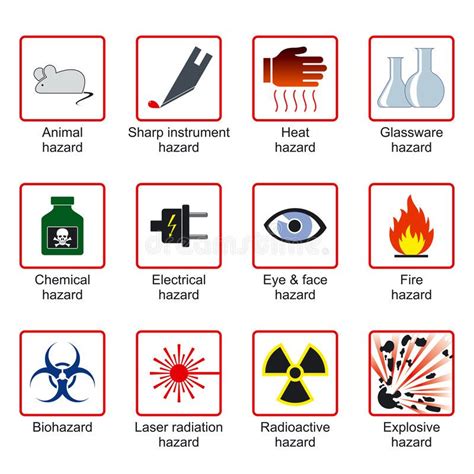 Do not enter a room with this symbol unless you are sure the laser is off. Laboratory Safety Symbols. For warning labels (vector , # ...
