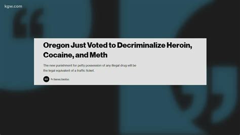 Oregon Decriminalizes Low Level Drug Possession What Is A Small Amount