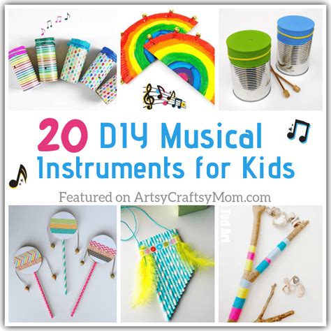 20 DIY Musical Instruments for Kids to Make