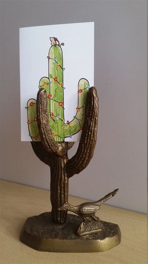 Saguaro Cactus Holiday Cards Set Of 6 Handmade Desert Etsy Holiday