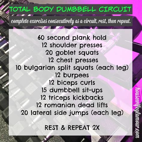 30 min total body dumbbell strength circuit