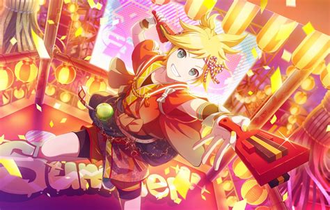 Wallpaper Vocaloid Kagamine Len Project Sekai Colorful Stage Feat
