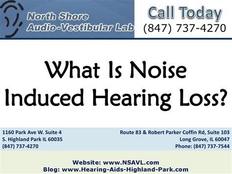What Is Noise Induced Hearing Loss By North Shore Audio Vestibular Laboratory Issuu