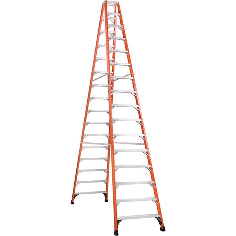 Louisville Ladder 16 Fiberglass Twin Step Ladder 19 Reach 375 Lbs