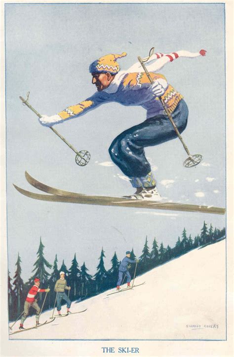 The Ski Er Vintage Ski Vintage Ski Posters Mountain Art Print