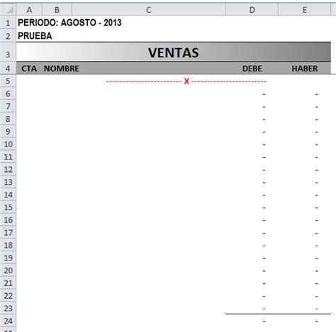Registro De Ventas Archivo Excel