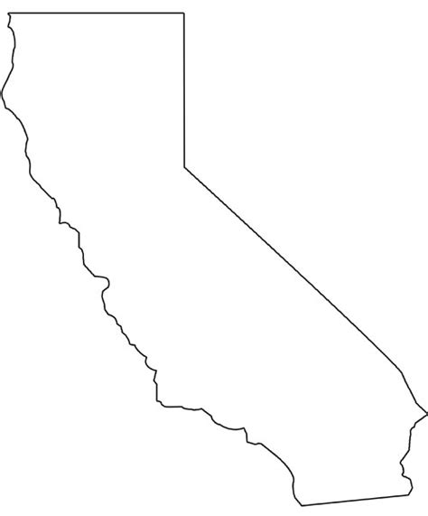 28 Outline Map Of California Maps Database Source