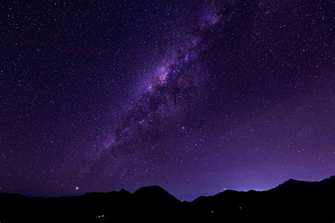Night Galaxy Sky Milky Way Atmosphere Star Trails Spiral Galaxy