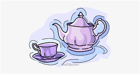 Teapot With Teacup Royalty Free Vector Clip Art Illustration Tea Cup