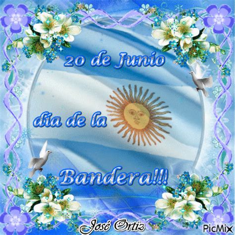 Día De La Bandera Argentina Una Bandera Argentina Por Los Que