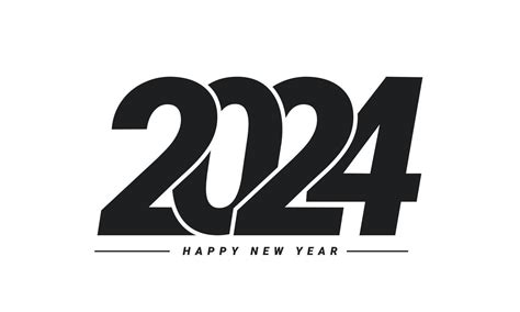 2024 Happy New Year Background Design 19646519 Vector Art At Vecteezy