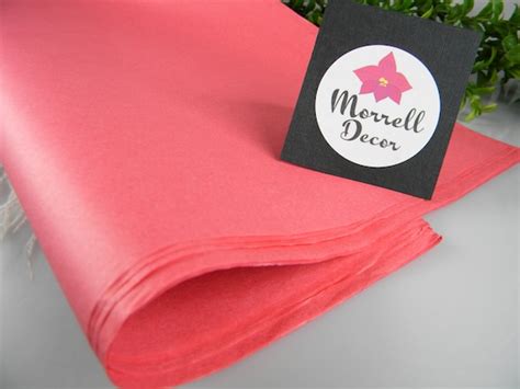 Items Similar To Coral Pink Tissue Paper Coral Wedding Decoration