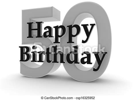 Stock Illustrations Of Happy Birthday For 50th Birthday Happy