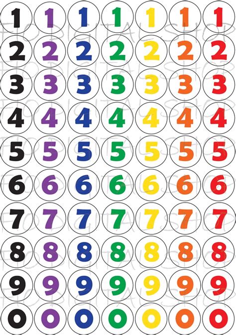 Printable Colorful Numbers 1 To 30 Images And Photos Finder
