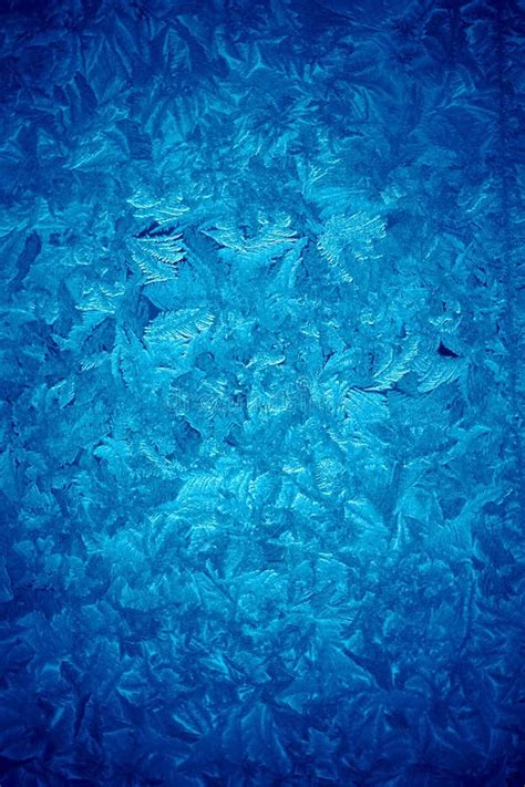 Blue Ice Patterns Stock Image Image Of Frosty Dream 52660995