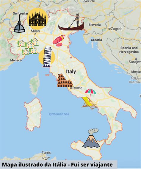 Mapa Da Itália Conheça As Regiões Turísticas Do País