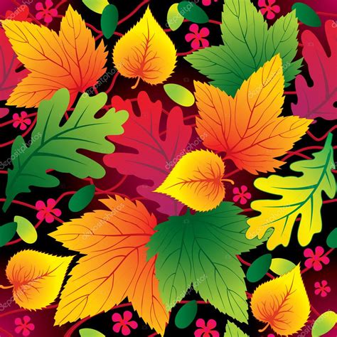 Autumn Seamless Background With Leaf Stock Vector Image By ©artanika