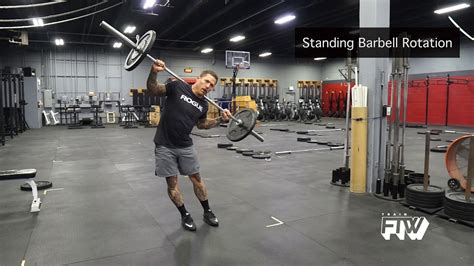 Standing Barbell Rotation Youtube