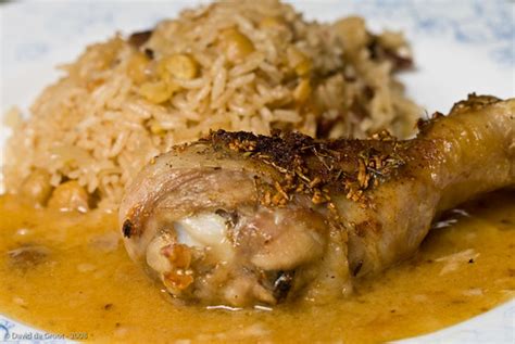 Turkish Baked Chicken With Chickpea Rice Pilaf A Recipe From