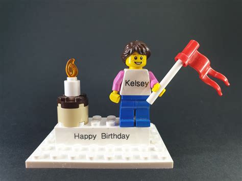 Personalised Lego® Minifigure Birthday Cake Topper Etsy Australia