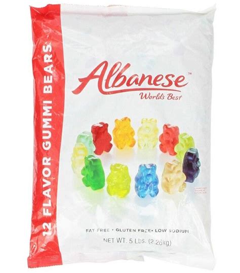 Albanese 12 Flavor Assorted Gummi Bears 5 Pound Bag Pack Of 2 Free Shipping Ebay