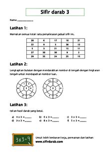 Lembaran Kerja Bahagi Matematik Latihan Bahagi Tahun 3 Contoh Soalan