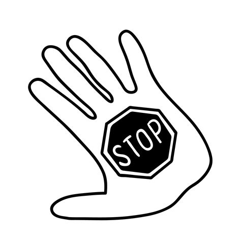 Handzeichen Vektor Zu Stoppen Download Kostenlos Vector Clipart