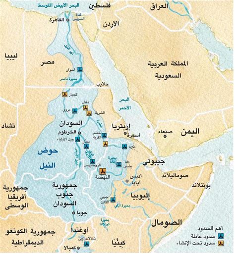 امتداد نهر النيل