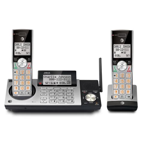 Atandt Dect 60 2 Line Cordedcordless Bluetooth Phone System Tl86109