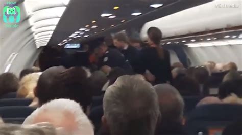Moment Woman Is Hauled Off Easyjet Flight By French Police Youtube