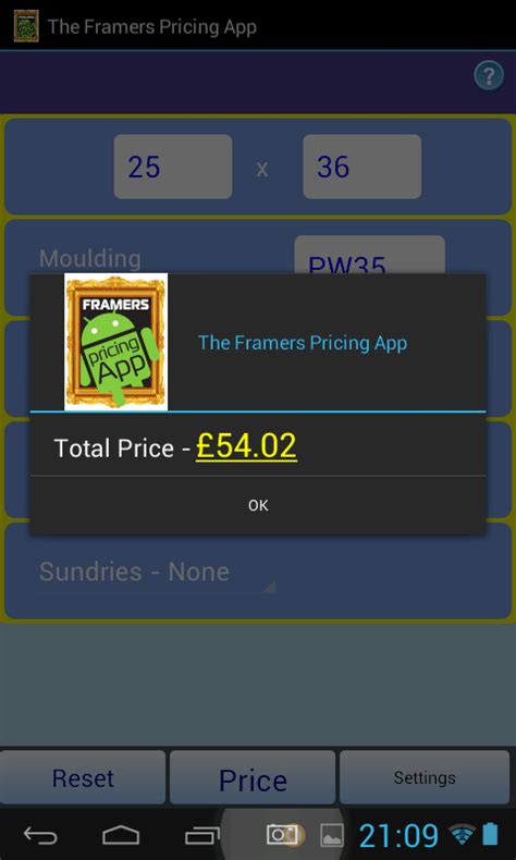 Getting it just right is easier than ever，posting only your wonderful moments. The Framers Pricing App