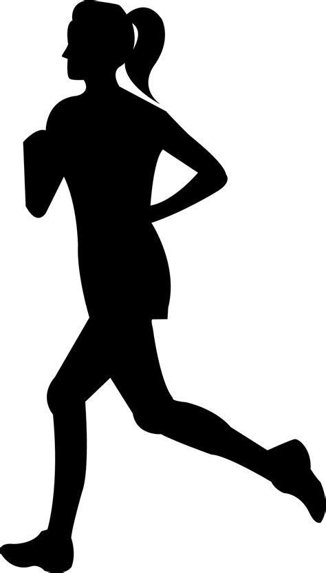 Running Woman Silhouette At Getdrawings Free Download