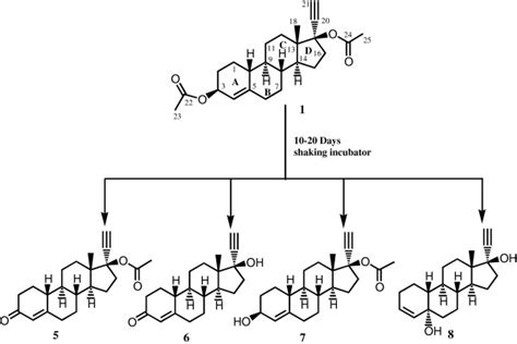Biotransformation of ethynodiol diacetate(1) with cell ...