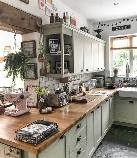 Sage Green Rustic Kitchen Cabinets 