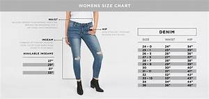 Womens Denim Size Guide Bluenotes