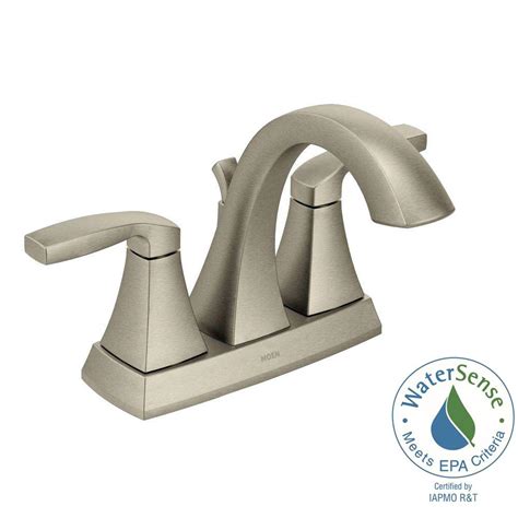 4.6 out of 5 stars. MOEN Voss 4 in. Centerset 2-Handle Bathroom Faucet in ...