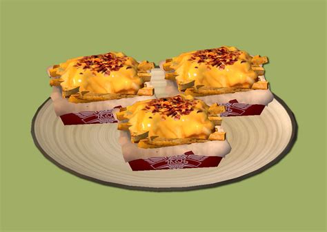 Jacky93sims — Bacon And Cheese Fries Food For The Sims 2