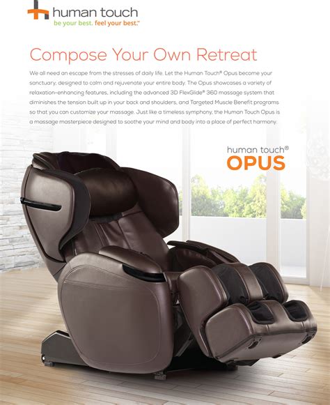 Human Touch Opus 3d Massage Chair Zero Gravity Recliner By Human Touch