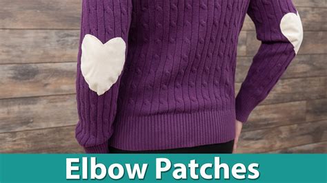 How To Sew Elbow Patches Youtube