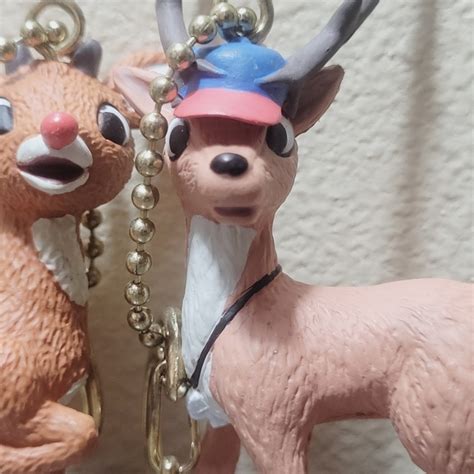 Holiday Vintage Rudolph Coach Comet Figures Rednosed Reindeer Clipons