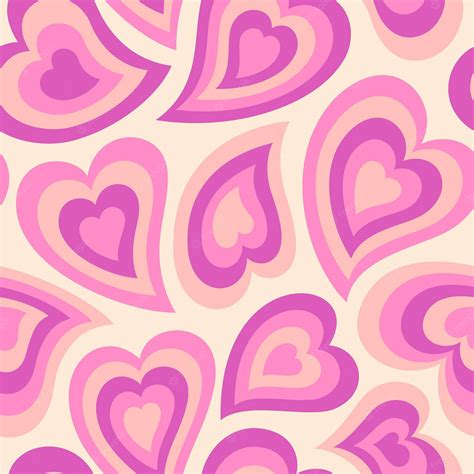 download pink wildflower heart pattern wallpaper