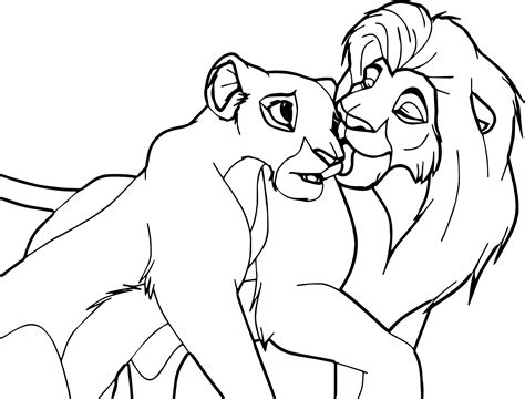 Sarafina Lion King Coloring Pages