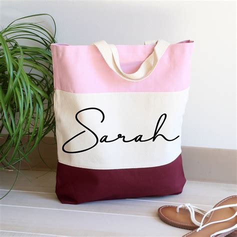 Tote Bag Canvas Tote Bag Personalized Tote Bag Women Etsy