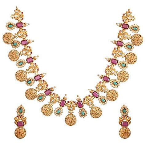 Buy Tarinika Indian Traditional Antique Gold Plated Ram Seetha Necklace