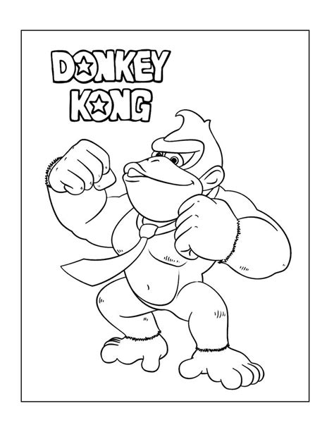 Donkey Kong Coloring Pages Coloring Rocks Donkey Kong Coloring