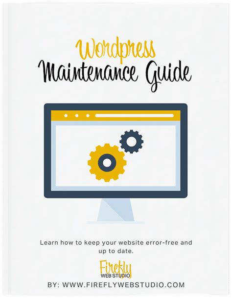 Wordpress Maintenance Guide Firefly Web Studio