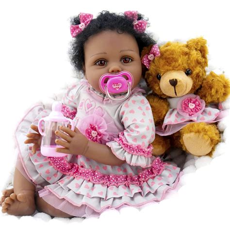 Buy Aori Reborn Baby Dolls Black Lifelike African American With Soft Body Realistic Newborn