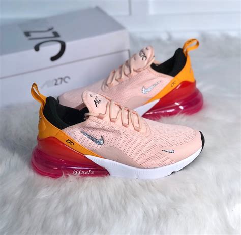 Nike Air Max 270 Womens Customized With Swarovski Crystals Luxe Ice