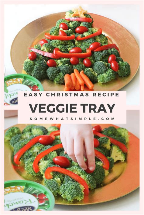 Christmas Tree Veggie Tray 5 Min Prep Somewhat Simple